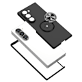 Miniatyrbilde 8 av 9: Samsung Galaxy Z Fold6 5G støtsikker TPU + PC Kickstand telefonveske bilfeste metallplate - Svart Black