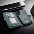 Miniatyrbild 6 av 11: CASEME Samsung Galaxy S21+ (Plus) Retro läder plånboksfodral Blå Blå