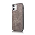 Pikkukuva 5 / 9: DG.MING iPhone 12 Mini Split Läder Plånboksfodral - Grå Grey