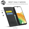 Miniatyrbild 9 av 10: LC.IMEEKE Wallet Case Fodral till Samsung Galaxy A33 5G - Svart Svart
