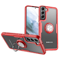 Miniatyrbillede 1 af 8: Samsung Galaxy S22 5G Finger Ring Kickstand Hybrid Case - Red Red