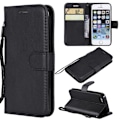 Pikkukuva 1 / 11: Lompakko nahkainen teline iPhone SE/5s/5 - musta Black