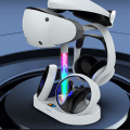 Miniatyrbillede 3 af 11: Oplader til PS5 VR Headset Opladningsskærmstativ Dual Controller Station Grey
