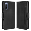 Miniatyrbillede 9 af 9: Wallet Stand Flip-telefonetui til Sony Xperia 10 III - Sort Black