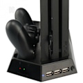 Pikkukuva 4 / 5: KJH PS4 Pro lataustelineen jäähdytin 4 in 1 Black