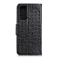Miniatyrbillede 3 af 11: Huawei P Smart 2021 Textured Split Leather Wallet Case Black