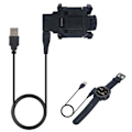 Miniatyrbild 3 av 5: Garmin Fenix 3 HR/Fenix3/Quatix 3 USB Laddningskabel docka Svart