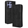 Miniatyrbilde 1 av 7: For Motorola Moto Edge 50 Pro 5G / Edge 50 5G Case Wallet Case Shell Black