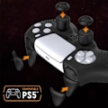 Miniatyrbilde 3 av 8: Playstation 5 / PS5 Kontrollerdeksel + Rocker Cap Cover Trigger Key Kit Black