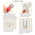 Pikkukuva 3 / 8: 2Pcs / Set Magnetic Door Catch Drawer Cabinet Closer Adhesive Black