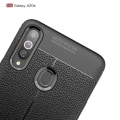 Pikkukuva 5 / 11: Litchi Texture Soft TPU Case for Samsung Galaxy A20s - Black Black
