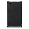 Pikkukuva 3 / 5: Lenovo Tab E7 TB-7104F Kolminkertainen jalusta PU-nahkainen suojakotelo Black
