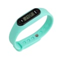 Miniatyrbild 1 av 3: Typ B Stegräknare Pedometer Klock-modell Skön att bära - Cyan Grön