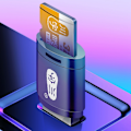Miniatyrbilde 9 av 11: KAWAU Adapter USB 2.0 60MB/s TF-kortleser Minnekortleser Kortleser Black
