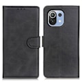 Miniatyrbillede 1 af 7: PU Magnetic Wallet Leather Case for Xiaomi Mi 11 Lite Black