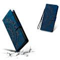 Miniatyrbilde 4 av 7: For Samsung Galaxy A26 Lommebok Deksel Shell Mandala Blomstermønster Blue