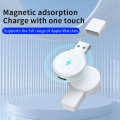 Miniatyrbillede 5 af 9: Trådløs USB-A hurtig magnetisk oplader til Apple Watch Series 1-8 White