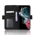Miniatyrbillede 10 af 10: Samsung Galaxy S22 Ultra 5G Telefontegnebog Stativ Beskyttelsesetui - Sort Black