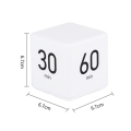 Miniatyrbillede 10 af 10: Timer Digital Display Timer Countdown Alarm 15-20-30-60 Minutes White