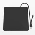 Miniatyrbilde 1 av 8: USB 3.0 + Type-C DVD-stasjon Ekstern CD-leser VCD-brenner Ultra tynn Black