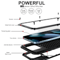 Pikkukuva 2 / 7: iPhone 15 Pro Max Heavy Duty Robust -hybridikotelo Shell + karkaistu lasi Black