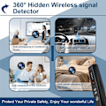 Miniatyrbillede 3 af 11: RF Signal Detektor GPS WiFi Tracker Kamera Bug Detector Anti Spy Infrarød Scanner Black