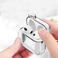 Pikkukuva 10 / 10: AirPods 4 -kuulokekotelolle Snap Switch jääkristallikirkas kuori - läpinäkyvä Transparent