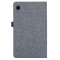 Miniatyrbilde 6 av 6: Etui for Samsung Galaxy Tab A9 Tablet med stofftekstur, folio og stativ Blue