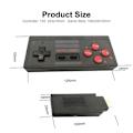 Miniatyrbillede 5 af 7: Klassisk spilboks 8-bit underholdningssystem TV-spilkonsol (indbygget 628 spil) Black