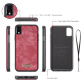 Pikkukuva 3 / 5: CASEME Irrotettava 2-in-1 Monipaikkainen Lompakkokotelo iPhone XS Max Punainen Red