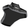 Miniatyrbild 2 av 9: För Razer Deathadder V2 Pro Mouse Laddningsdocka med kabel Svart