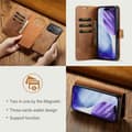 Miniatyrbillede 3 af 10: DG.MING Aftageligt delt telefonpungcover til iPhone 18 Pro / 17 Pro Brown
