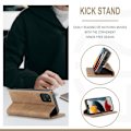 Miniatyrbilde 2 av 9: CASEME Retro Lommebok Etui for iPhone 13 - Brun Brown