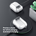 Miniatyrbild 5 av 11: DUX DUCIS För AirPods 4 Fodral PC+TPU Bluetooth Fodral / Skal med krok - Transparant Transparent