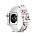 Pikkukuva 2 / 5: Silicone Watchband for Apple Watch 4 40mm, Series 3 / 2 / 1 38mm - Flamingo Multicolor