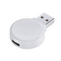 Miniatyrbillede 1 af 9: Trådløs USB-A hurtig magnetisk oplader til Apple Watch Series 1-8 White