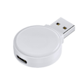 Pikkukuva 1 / 9: Langaton USB-A nopea magneettinen laturi Apple Watch Series 1-8: lle White