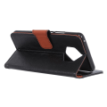 Miniatyrbillede 6 af 6: Textured Split Leather Wallet Case Nokia 9 PureView Black