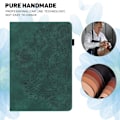 Miniatyrbillede 5 af 10: Til iPad 10.9 (2022) Tabletetui Cover Blomsterprægning - Grøn Green