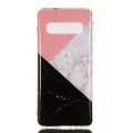 Miniatyrbillede 1 af 5: Marble Pattern IMD TPU Soft Back Case for Samsung Galaxy S10 - Style H Multicolor