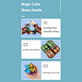 Miniatyrbillede 7 af 10: Fidget 3D Magic Cube Transformable Puzzle - Mekanisk Multicolor