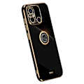 Miniatyrbillede 1 af 6: XINLI til Xiaomi Redmi 12C Ring Stativetui TPU Cover - Sort Black
