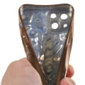 Miniatyrbild 7 av 7: Till iPhone 15 Plus TPU-skal Elektropläterad Rynkad - Guld Guld