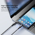Pikkukuva 5 / 9: ESSAGER 2m USB-C - USB-C PD 240W latauskaapeli Datakaapeli Pikalataus Black