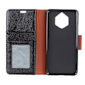 Pikkukuva 5 / 6: Textured Split Leather Wallet Case Nokia 9 PureView Black