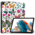 Pikkukuva 1 / 7: Kolminkertainen telinekotelo Samsung Galaxy Tab A9+ 11" - Butterflies Multicolor