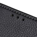 Miniatyrbillede 5 af 7: Litchi Skin Mobiltelefon Taske til OnePlus Nord - Sort Black