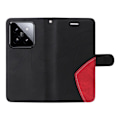 Miniatyrbillede 9 af 9: Til Xiaomi 14 KT-serie-1 dobbeltfarve tegnebog Black