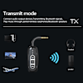 Miniatyrbild 4 av 9: Bluetooth 5,4 Sändare Mottagare Low Latency 3,5 mm Trådlös Ljudadapter Svart