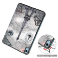 Miniatyrbilde 9 av 10: Tri-fold Stativveske for iPad 10.9 (2022) Tablettdeksel - Kart Multicolor